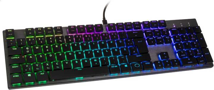Actual product image Cooler Master SK651 Wireless Low Profile Gaming Keyboard (DE, Wireless)