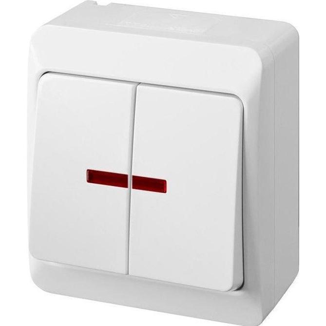Elektro-Plast SWITCH HERMES 0342-02 WHITE, Taster + Schalter, Weiss