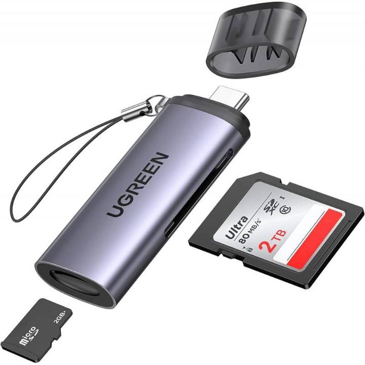 Image du produit Ugreen Lecteur de cartes 2en1 (USB-C)