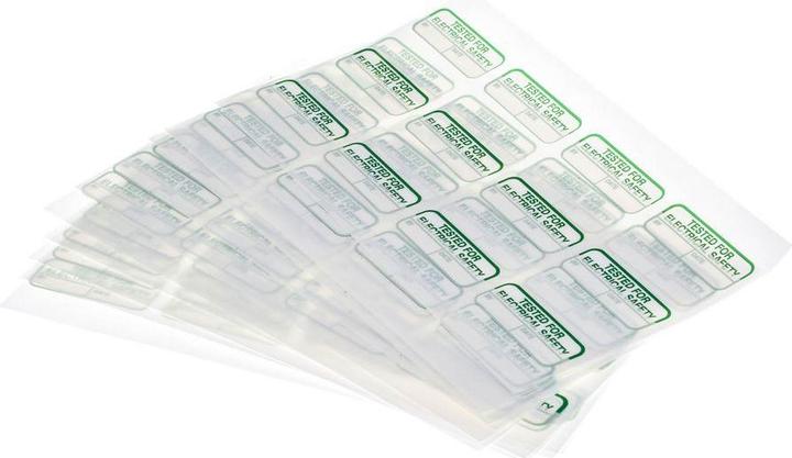 Produktbild RS PRO Etikett TESTED FOR ELEC SAFETY,40x15mm