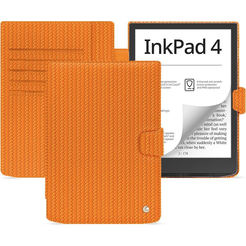Noreve Lederschutzhülle PocketBook InkPad 4 (Pocketbook InkPad 4), eReader Zubehör, Orange