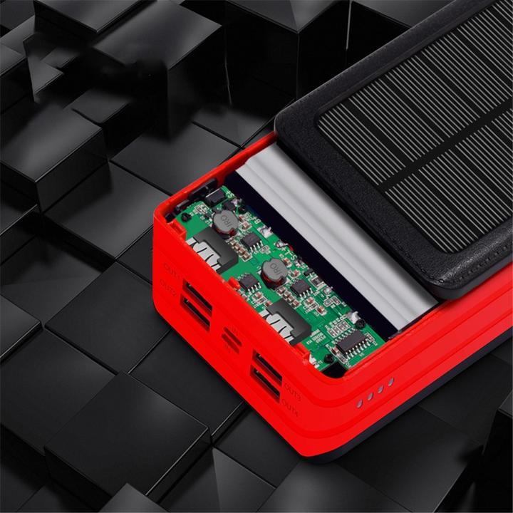 Immagine prodotto Deltalabs Powerbank solare da esterno LED 4x USB A (50000 mAh, 185 Wh)