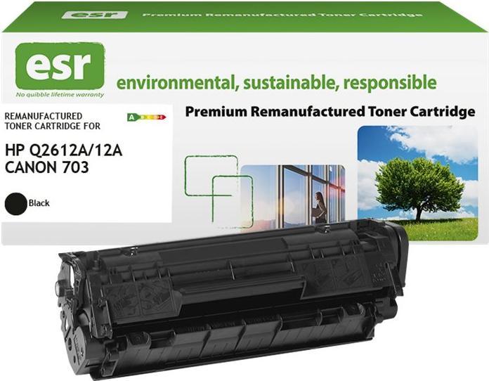 ESR Tonercartridge compatible with Q2612A remanufactered (BK)