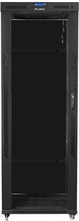 Produktbild Lanberg SZAFA INSTALACYJNA RACK STOJĄCA 19" 42U 800X1000 CZARNA DRZWI SZKLANE LCD (FLAT PACK) (42 HE, 19 Zoll Rack)