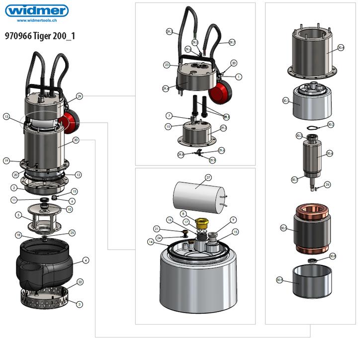 Produktbild Hydrostar Schmutzwasser-Tauchpumpe Tiger 200 (Schmutzwasserpumpe)