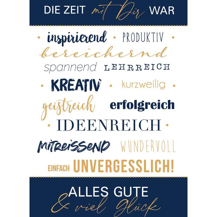 Actual product image ABC Abschiedskarte (1 pcs.)