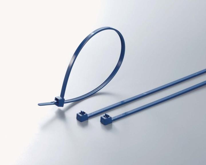 Produktbild HellermannTyton Kabelbinder 250x4,6mm blau (Kunststoffkabelbinder, 250 mm, 100 Stk.)