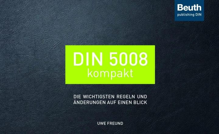 Image du produit DIN 5008 kompakt (Allemand, Ami de Uwe, 2020)