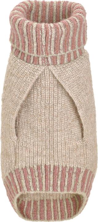 Actual product image Hunter Dogcoat Odense 55 + hat, beige/rose - (203538) (55, Dog jumper)
