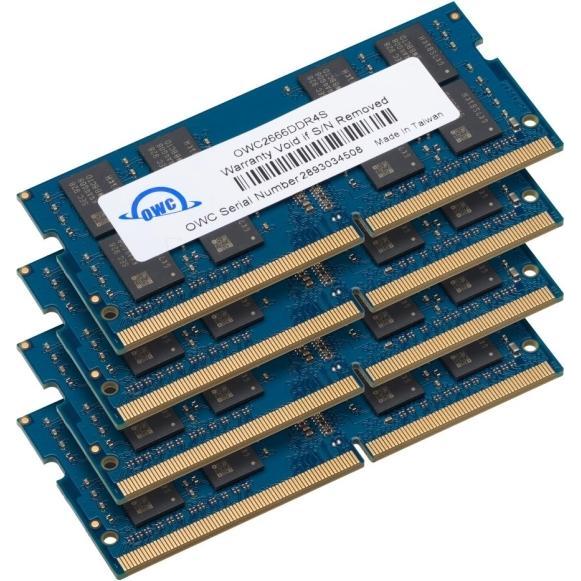OWC 32.0GB (4 x 8GB) 2666MHz DDR4 SO-DIMM PC4-21300 SO-DIMM 260 Pin Memory Upgrade Kit (4 x 8GB, 2666 MHz, DDR4-RAM, SO-...