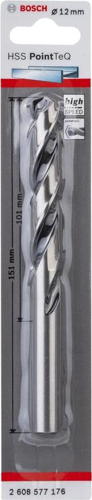 Actual product image Bosch Professional Zubehör Metal twist drill HSS PointTeQ, DIN 338, 12.0 mm, pack of 1 (12 millimetres)