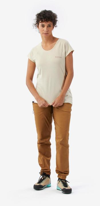 Produktbild Simond Bequemes Damen-T-Shirt zum Klettern, Vertika beige (L)