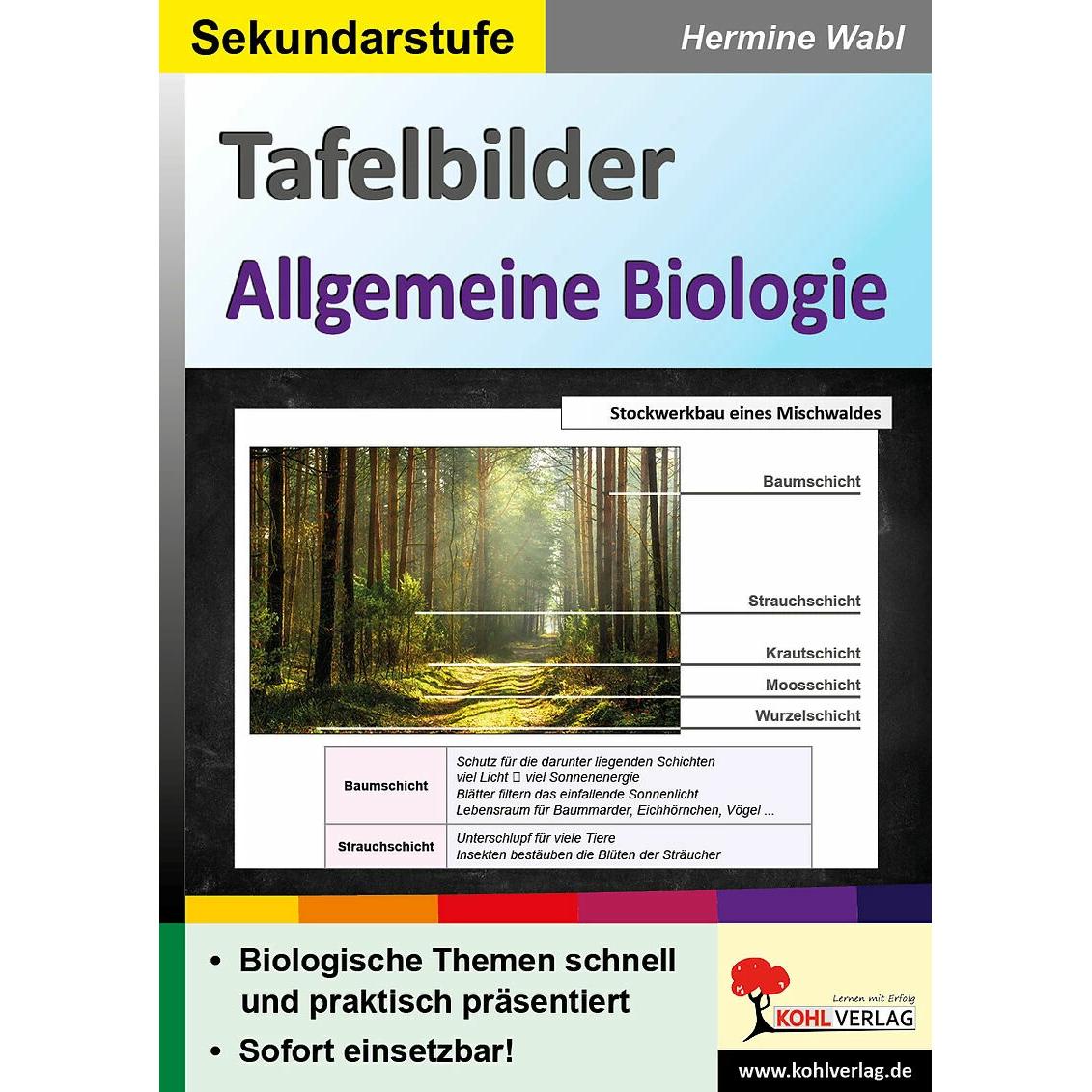 Thumbnail - Tafelbilder Allgemeine Biologie, Schulbücher von Hermine Wabl