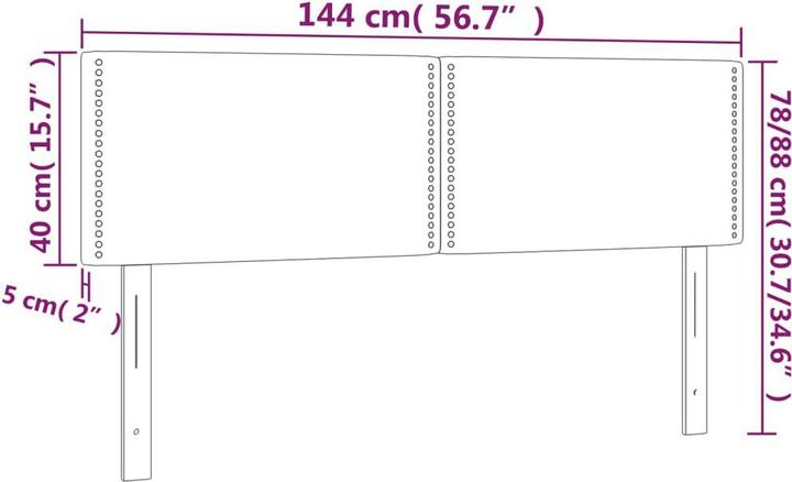 Image du produit VidaXL Parker (144 x 5 x 88 cm)