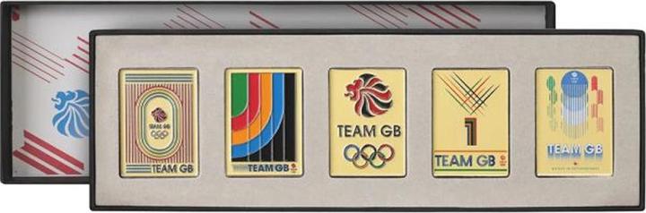 Image du produit Team GB - Ensemble de badges motif/style rétro