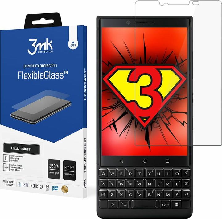 Produktbild 3MK FlexibleGlass Blackberry KEY2 Szkło Hybrydowe (1 Stk., Blackberry KEY2)