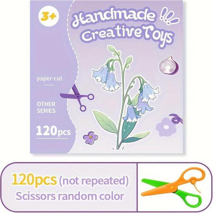 Produktbild Activity Board 120 teile/satz Cartoon DIY Bunte Papier Schneiden Handwerk, Lustige Papier Schneiden Aktivität Set