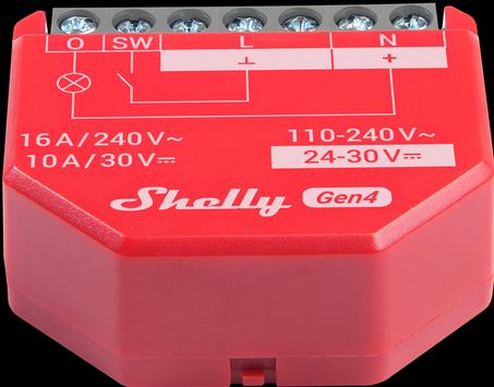 Image du produit Shelly 1PM Gen4 (Actionneur de commutation)