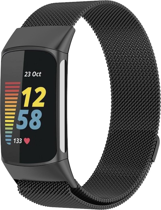 Strap-it Armband (Geflochtener Stahl, Fitbit Charge 5)