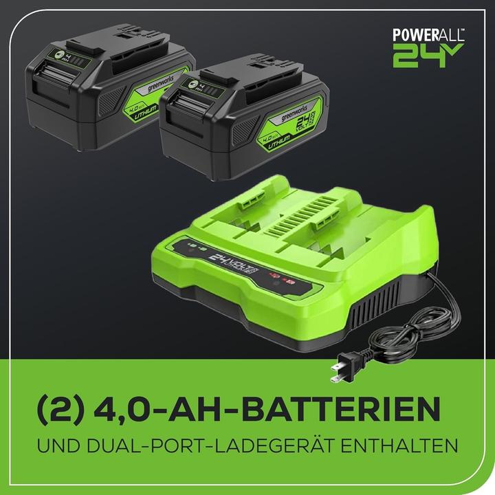 Image du produit Greenworks Volt Volt Accu Kettingzaag Incl 2 X Accu En Chargeur (Tronçonneuse à batterie)