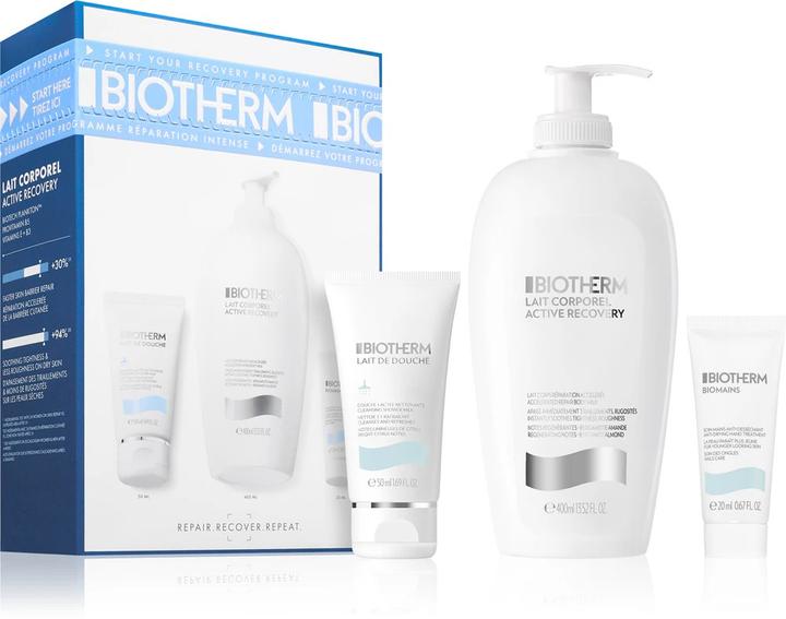 Actual product image Biotherm Lait Corporel Active Recovery Set 25 LCAR 400 + LD 50 + BIOM 20 (Body care set)