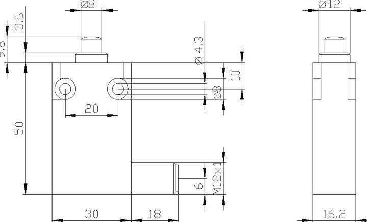 Produktbild Siemens Endschalter,Metall,30mm,w/Rolltaster (M12)