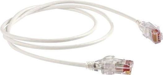 Produktbild HellermannTyton Slim patch cord, 28AWG CAT6 UTP LSOH 1m (UTP, CAT6, 1 m)