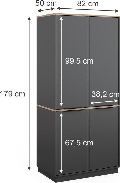 Actual product image Vicco Betti (82 x 50 x 179 cm)