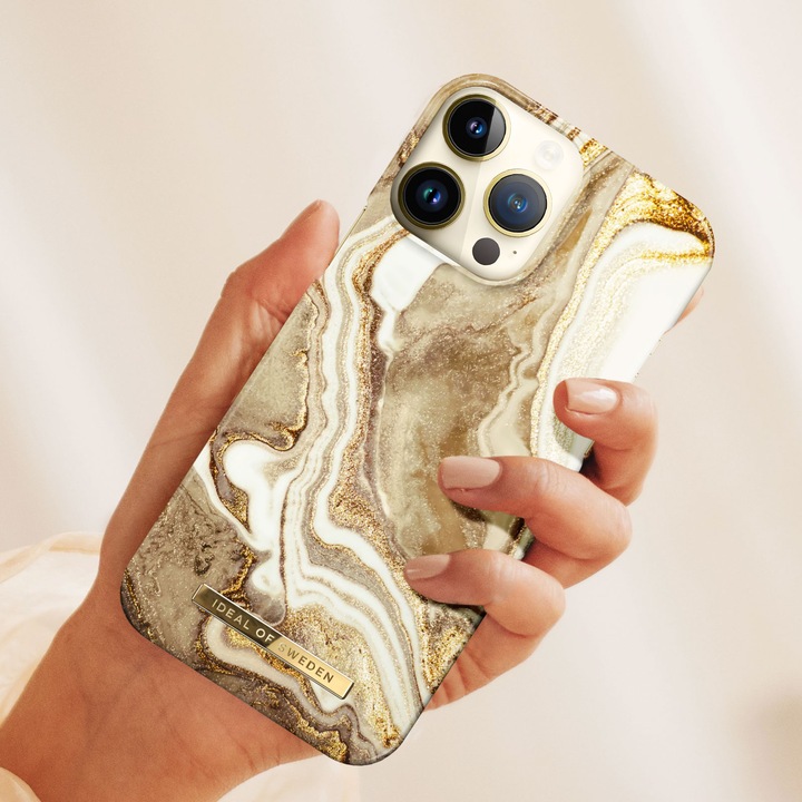 Produktbild iDeal Of Sweden Designer-Cover Golden Sand Marble (Apple iPhone 14 Pro Max)