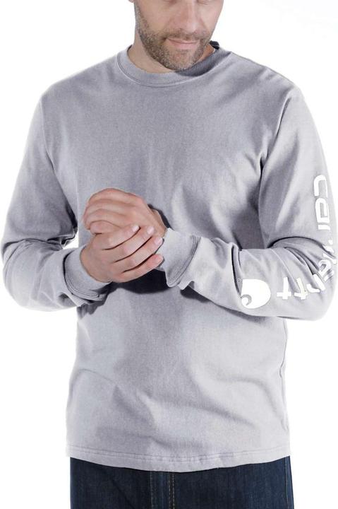 Productafbeelding Carhartt Grijs T-shirt met lange mouwen en logo (XL)