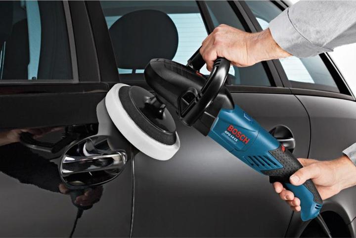 Actual product image Bosch Professional Polisher GPO 14 CE, 1400 watts, 2.5 kg, with additional handle and D-handle (Sander, 1400 W)