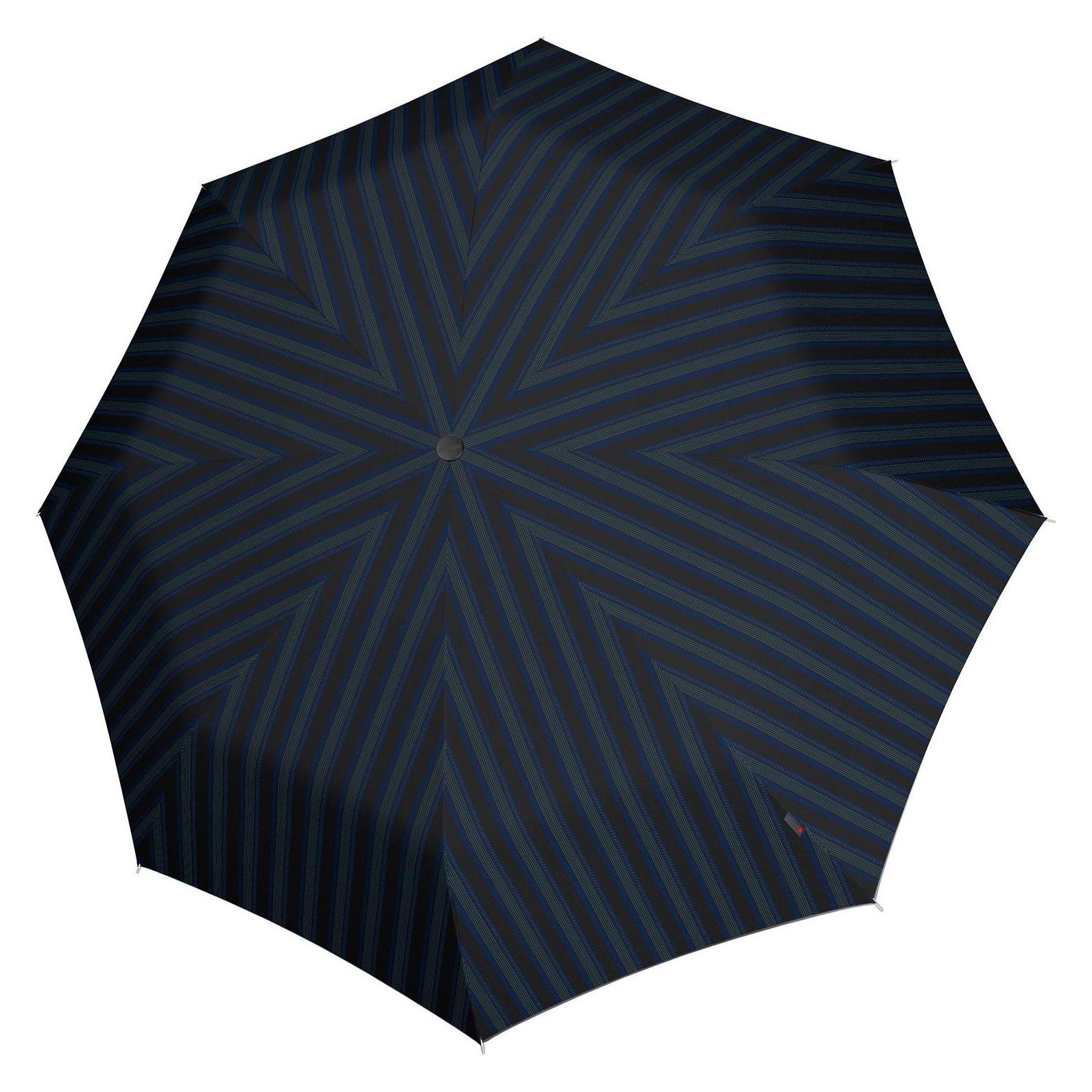Knirps, Unisex, Regenschirm, T.205 Duomatic Twoline Up Ecorepel, Schwarz