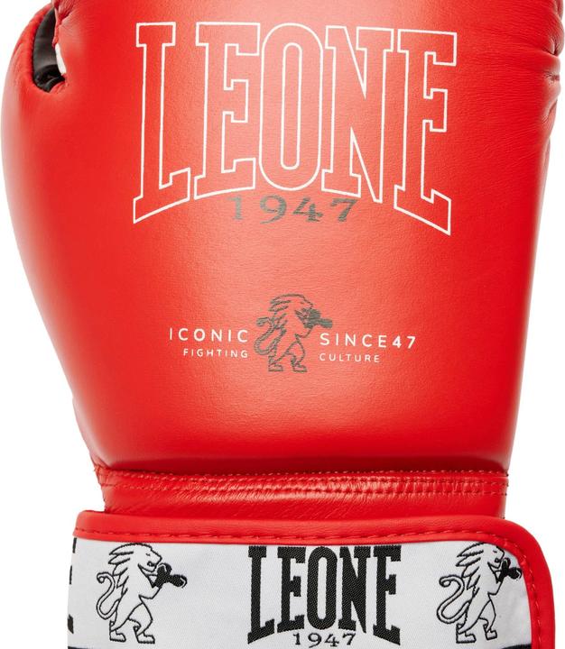 Actual product image Leone Iconic Boxing Gloves Red GN208 (16 OZ, One size)