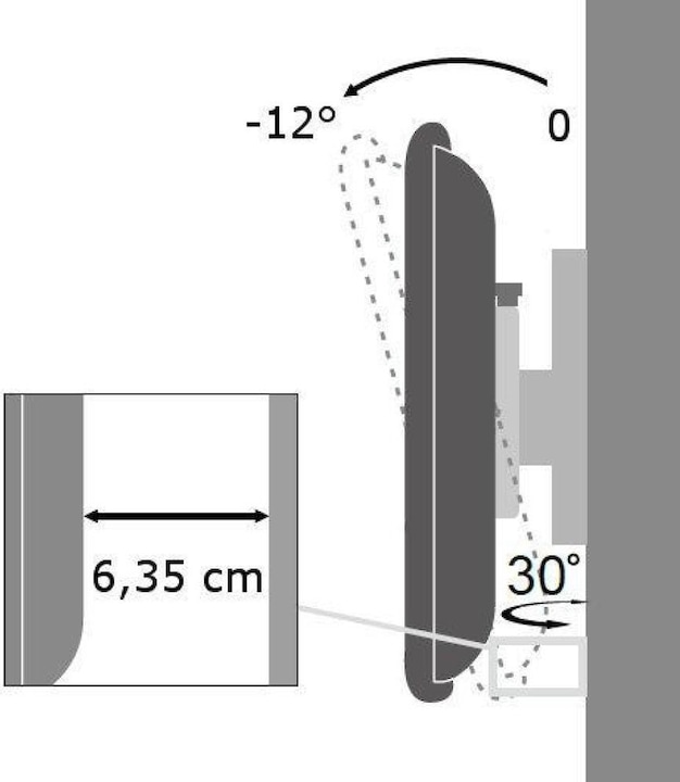 Produktbild Techly Tiltable Wall Bracket (Wand, 37", 25 kg)
