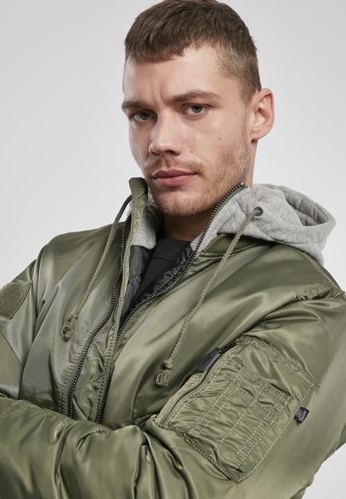 Actual product image Brandit Hooded MA1 Bomber Jacket (M)