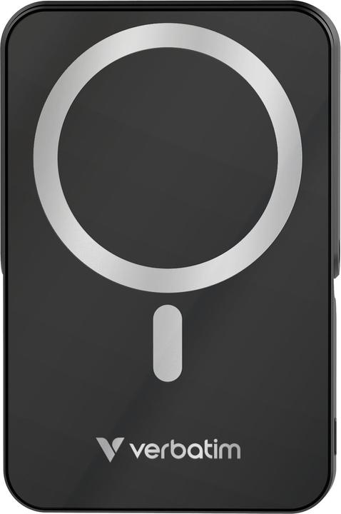 Actual product image Verbatim Charge ‘n’ Go Power Bank with Stand Magnetic Wireless 10000mAh - Black (10000 mAh, 35 W, 35 Wh)
