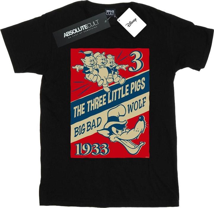 Produktbild Disney Three Little Pigs And The Big Bad Wolf TShirt (4XL)