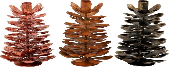 Actual product image Hoff Interieur Pine multif. Candle holder assorted 15cm (1 piece)
