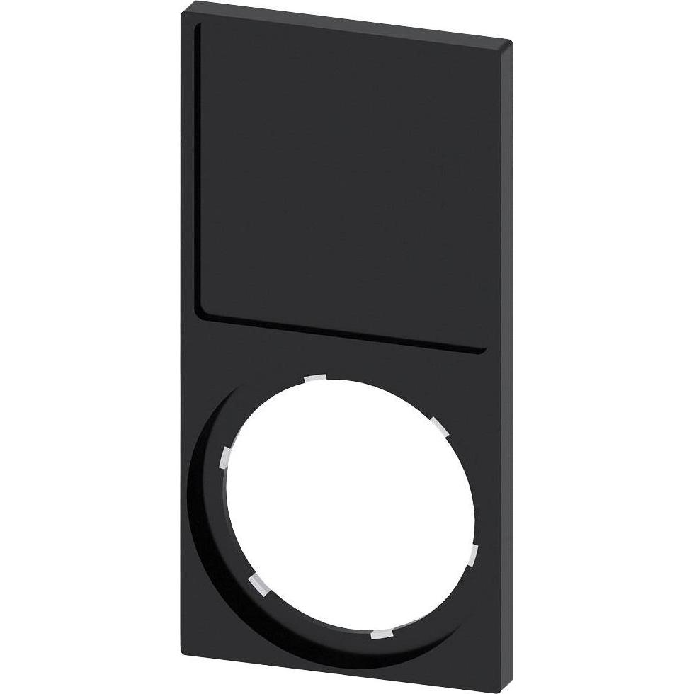 Siemens Siemensn 3SU1900-0AQ10-0AA0 Supporto Per Mostrine, Cornice Quadrata Inferiore, Nero 3SU19000AQ100AA, Domotica