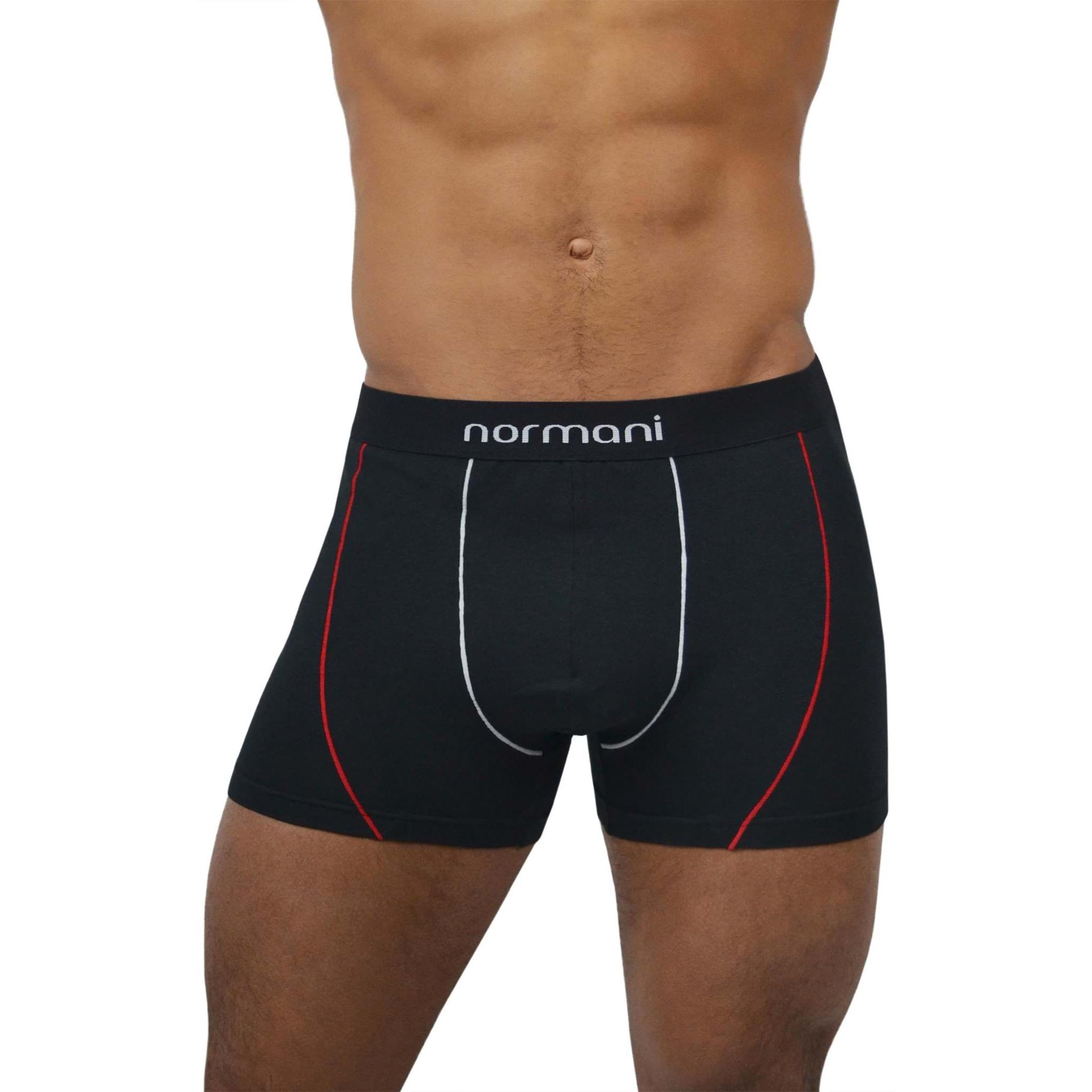 Normani, Herren, Unterhosen, 6 Stück Retro Boxershorts aus Baumwolle, Rot, (S, 6er Pack)