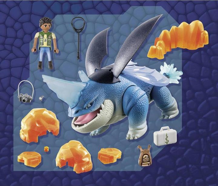 Actual product image Playmobil 71082 Dragons: The Nine Realms - Plowhorn & D'Angelo (71082, Playmobil Dragons)