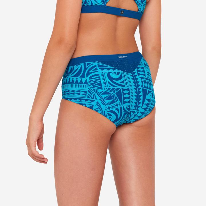 Actual product image Nabaiji Sportbikini Hose Mädchen - 500 Kamyleon Fatu blau/türkis (140)