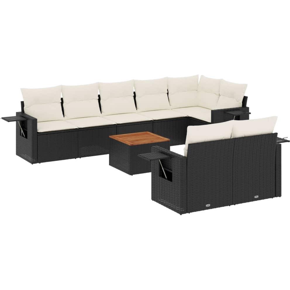 VidaXL, Gartenlounge, 10-tlg. Garten-Lounge-Set mit Kissen
