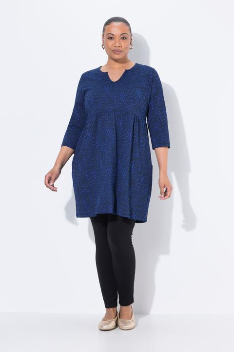 Actual product image Ulla Popken Graphic Print Empire Pocket Knit Tunic (50, 52)
