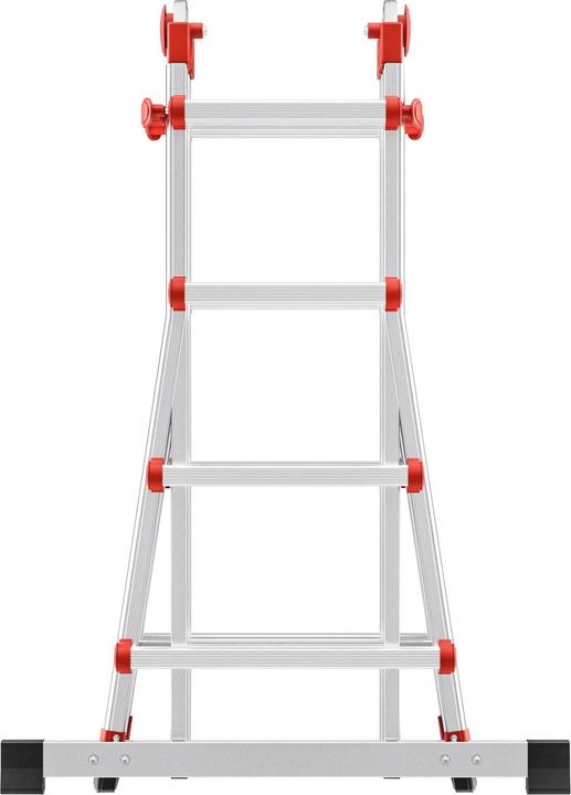 Actual product image Hailo Telescopic ladder 4x4 rungs (Single ladder, Telescopic ladder, Multi-purpose ladder, 24 cm)