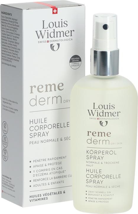 Image du produit Widmer Louis Remederm Körperöl Spray parfumiert 150 ml (Huile pour le corps, 150 ml)
