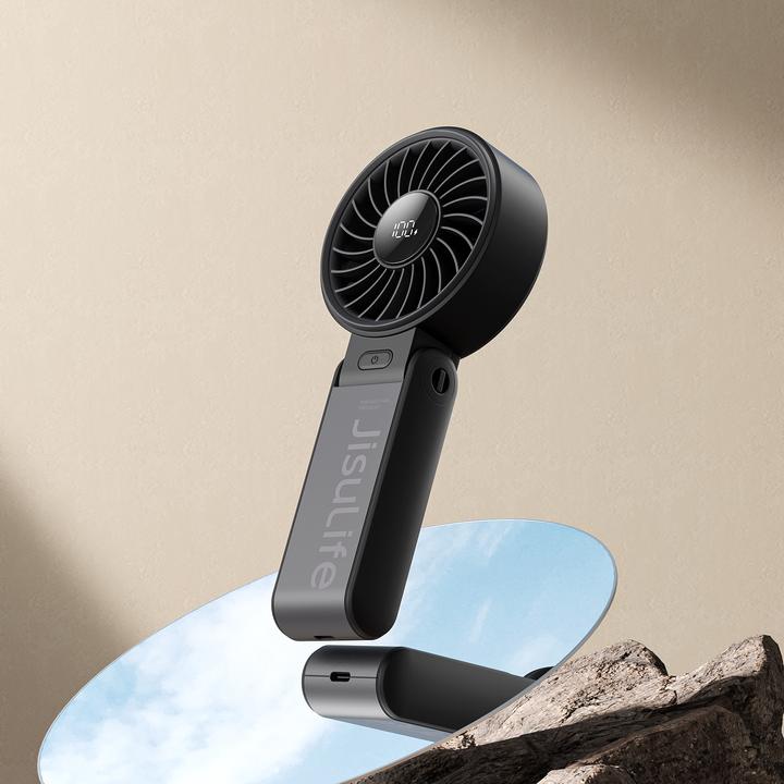 Actual product image Jisulife Handheld Fan Life7 (3600mAh) black