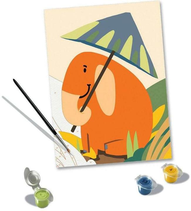 Immagine prodotto Ravensburger CreArt - Pittura per numeri 23902 - Hello Elephant - da 12 anni