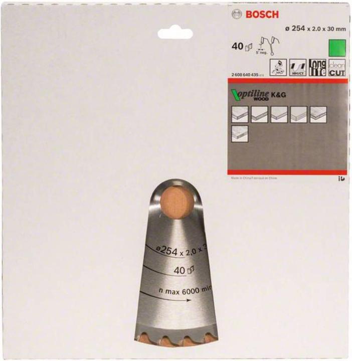 Actual product image Bosch Professional Zubehör PRO Wood circular saw blade, 254 x 2 x 30 mm