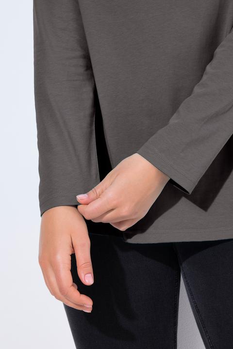 Produktbild Ulla Popken Shirt, Slim, V-Ausschnitt, Langarm (50, 52)